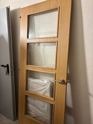 Puerta interior cristal 3 paneles