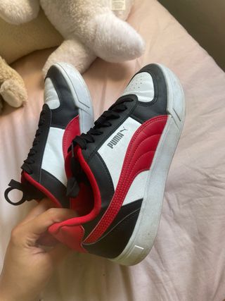 Zapatillas Puma - rojas y negras