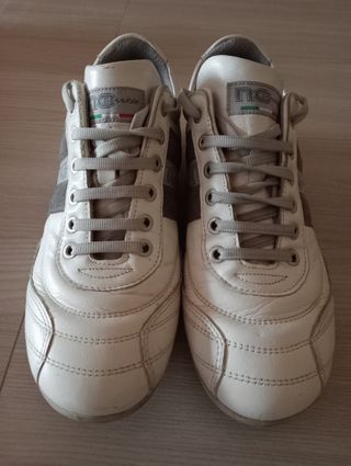 Scarpe No Possibile uomo bianche e grigie