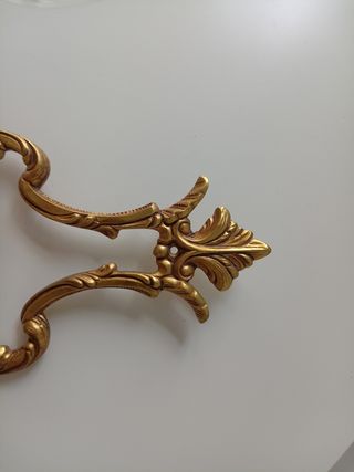 Apliques pared dorados metal