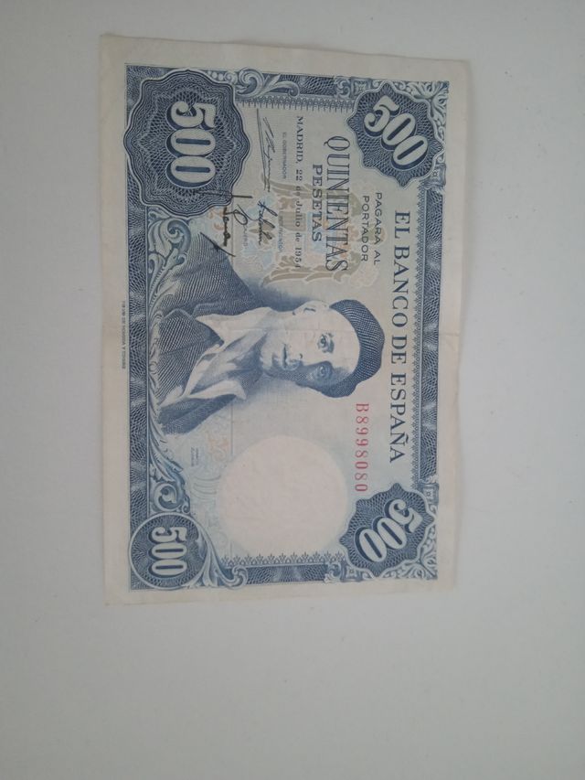Billete 500 Ptas España 1954