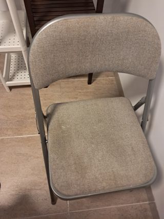 Silla plegable metal y tela