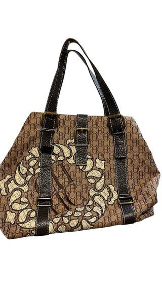 Bolso Carolina Herrera Beige y Marrón