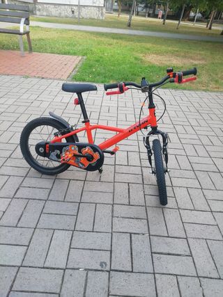 Bicicleta niño BTWIN 16" roja