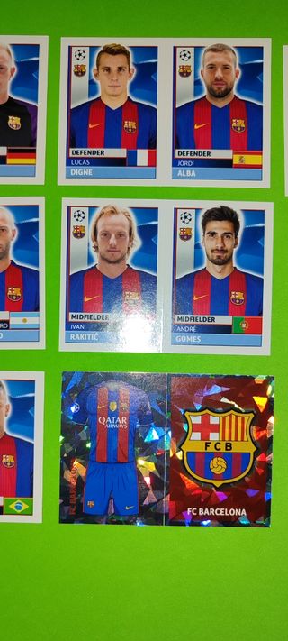 9 Cromos FCB 2016-17 Champions league UEFA