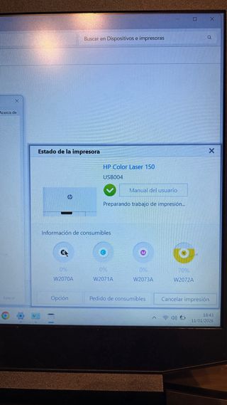 Impresora HP LaserJet 150nw - Blanca