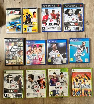 Juegos PS2, PS4, PSP, Xbox 360