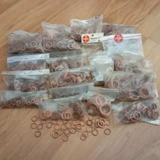 Arandelas cobre - 1500+uds