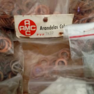 Arandelas cobre - 1500+uds