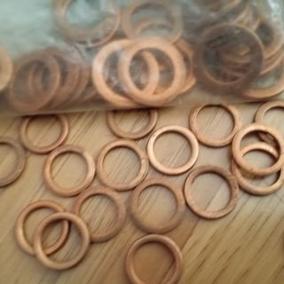 Arandelas cobre - 1500+uds