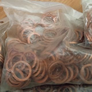 Arandelas cobre - 1500+uds