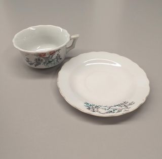 Tazzine vintage da caffè con piattino