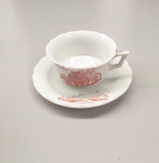 Tazzine vintage da caffè con piattino