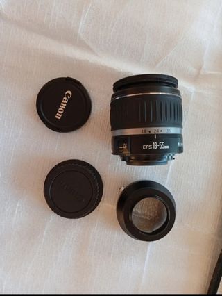 Objetivo Canon EF-S 18-55mm EOS con adapta m 4/3

