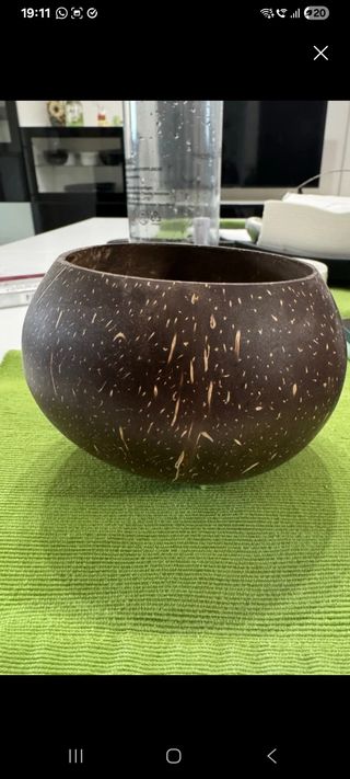 2 ciotole Coco - Legno marrone