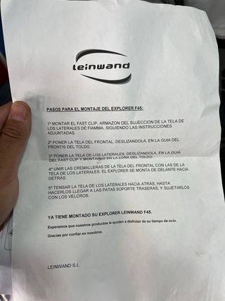 Cerramiento Leinwand toldo Fiamma