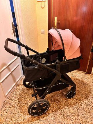 Carro bebé - capazo rosa