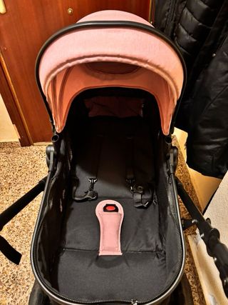 Carro bebé - capazo rosa