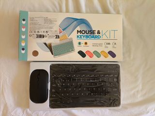 Teclado ratón Bluetooth negro