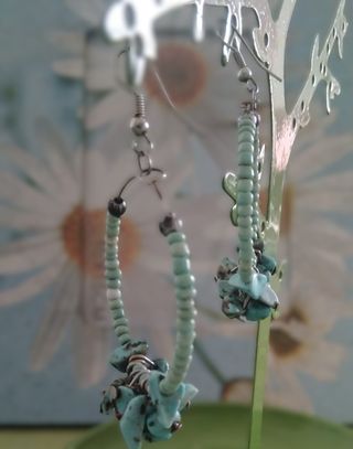 Orecchini Cerchio Turchese