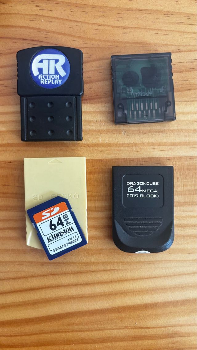 Acessórios Game Cube: Memórias e controlador