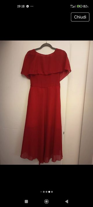 Vestito rosso Shein elegante