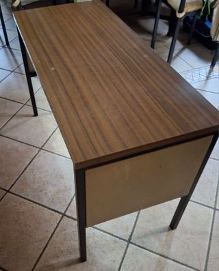 Scrivania vintage legno&metallo