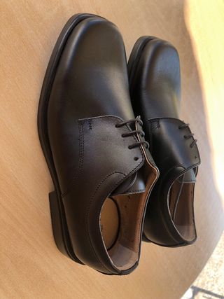 Zapatos negros hombre - Piel