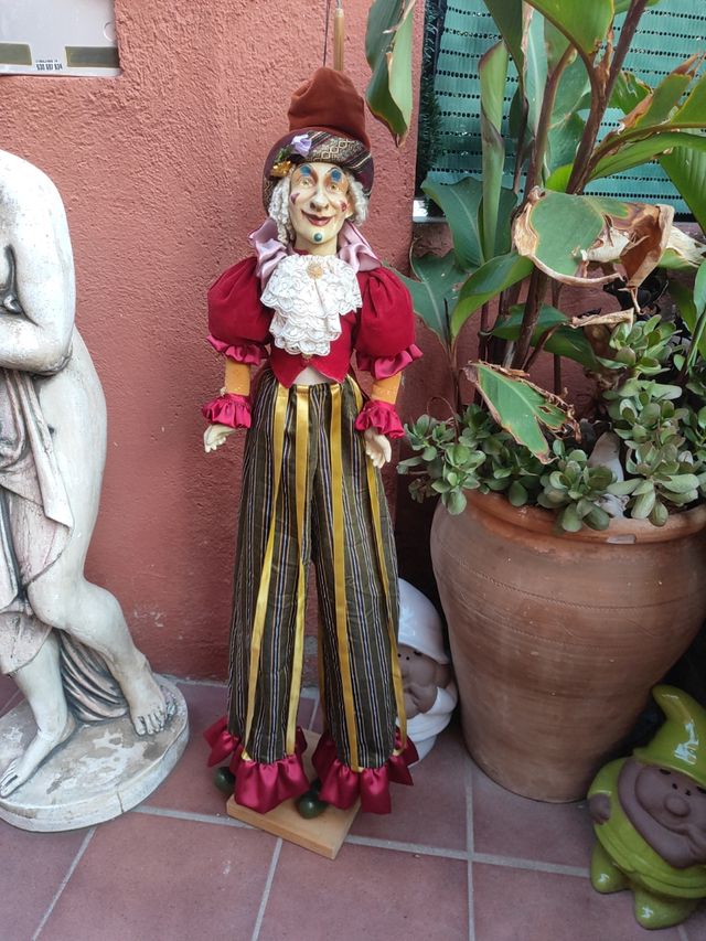 Marioneta payaso antigua