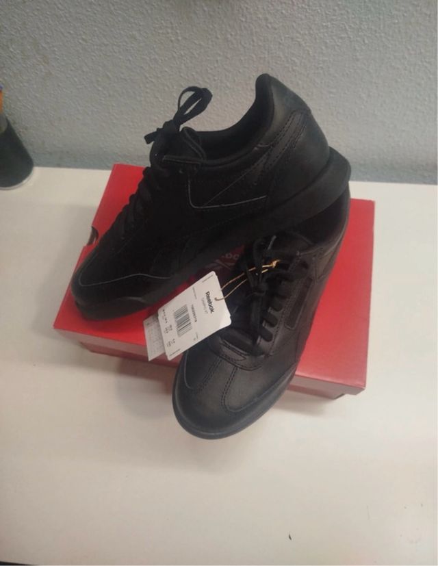 Zapatillas Reebok Classic Mujer Negras Talla 38.5