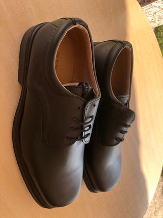 Zapatos negros hombre - Piel