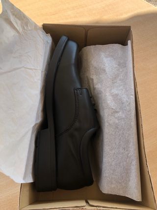 Zapatos negros hombre - Piel