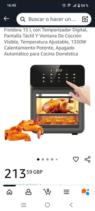 Freidora de aire 15L - 1350W