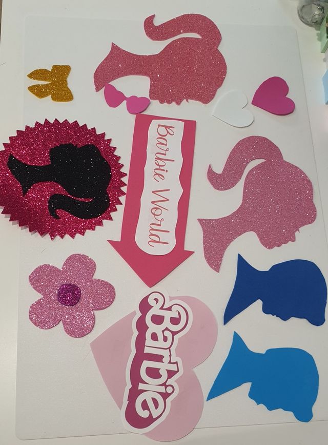 Decoración Fiesta Barbie: 12 piezas