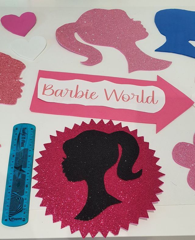 Decoración Fiesta Barbie: 12 piezas