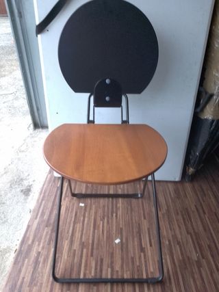 Sedia pieghevole metallo legno