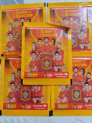 5 sobres Panini Selección España