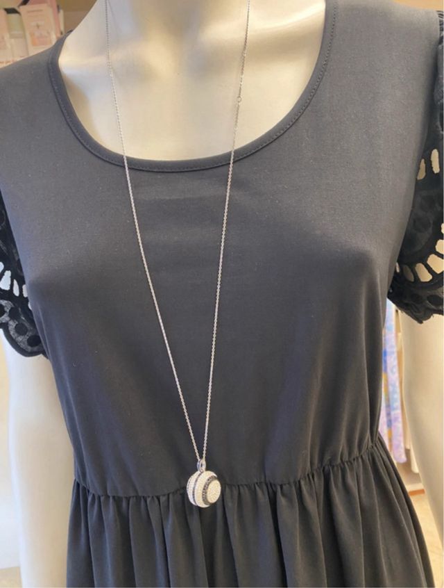 Swarosvki collana ball black and white