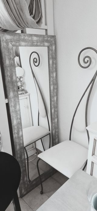 Espejo antiguo plata envejecida