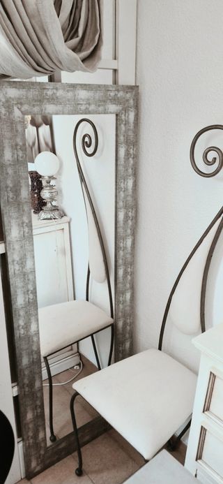 Espejo antiguo plata envejecida