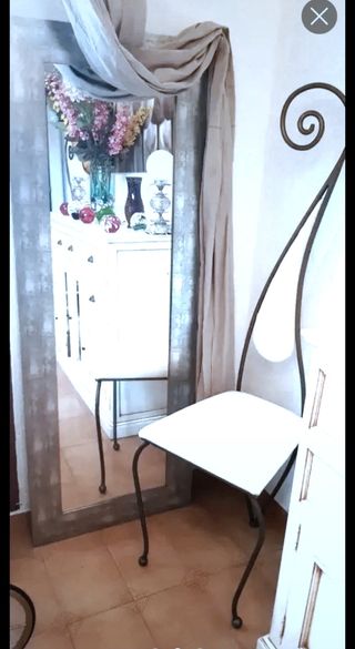 Espejo antiguo plata envejecida