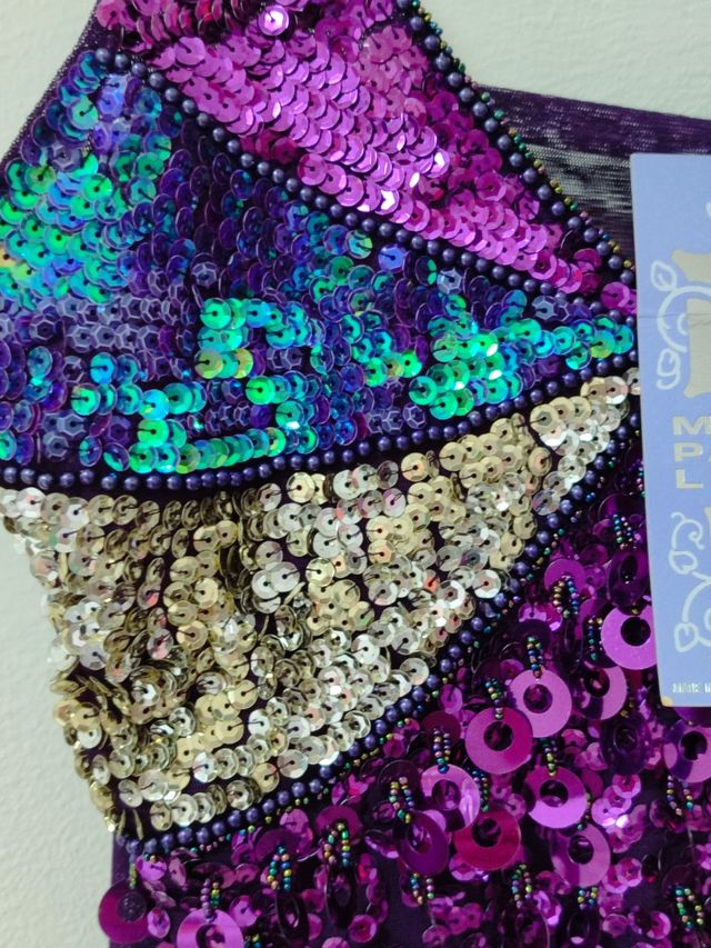 Vestito paillettes multicolor