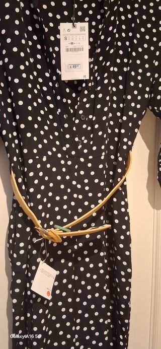 Vestido Zara lunares - Talla S