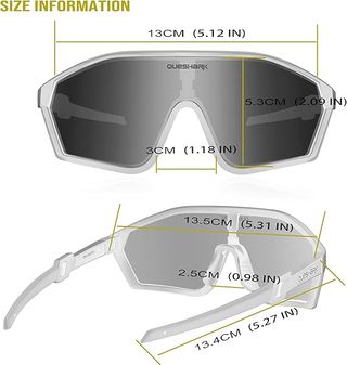 Gafas de sol deportivas UV400 con funda rígida