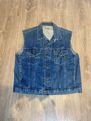 Chaleco vaquero vintage azul