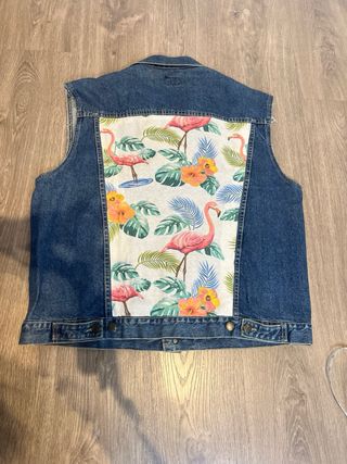 Chaleco vaquero vintage azul