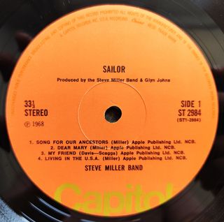 LP 1975 🇬🇧 THE STEVE MILLER BAND - SAILOR 
