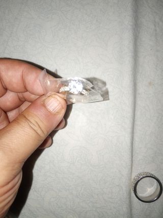 Anillo plata diamante sintético