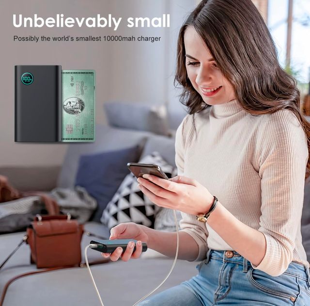 Batería Externa 10800mAh con linterna