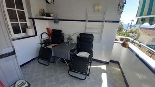 2 lettini da giardino, pieghevoli, neri.